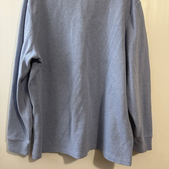 Polo Ralph Lauren Sweater Mens XXL Blue 100% Cotton 1/4 Zip Long Sleeve Pullover - Picture 15 of 15